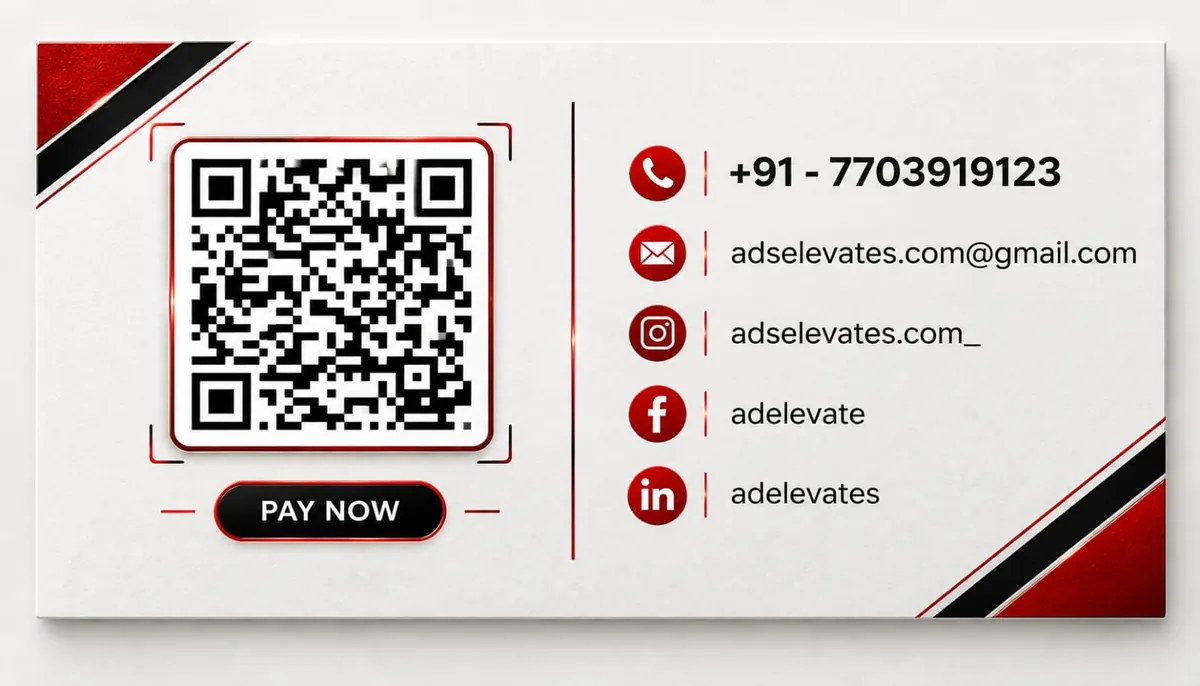 Ads Elevates contact card with QR code